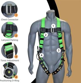 img 1 attached to Safeguard Construction Workers with AFP Protection Harness Scaffolding