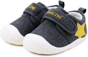 img 4 attached to 👟 Hana Uly Boys' First Walking Shoes: Adjustable & Anti-Skid for Safety