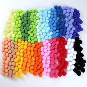 img 1 attached to Caydo 400 Pieces 1 Inch Pompoms Balls in 20 Vibrant Colors - Essential DIY Craft Material for Hobby Supplies and Creative Arts