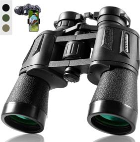 img 4 attached to HD Waterproof Binoculars for Adults with Smartphone Adapter - 10x50 Zoom, Enhanced BAK4 Prism and Large Eyepiece - Ideal for Bird Watching, Hunting, Hiking, Sightseeing, Concerts, Sports - Black