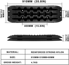 img 2 attached to 🚙 XPV Треки восстановления сцепления - Конечная лестница для шин 4WD для песка, снега и грязи