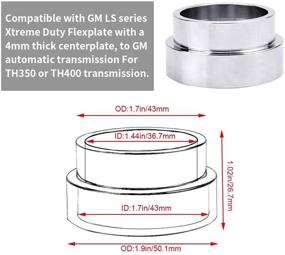 img 3 attached to 🔧 Повысьте эффективность своей замены LS с помощью адаптерной проставки BDFHYK Flexplate - идеально подходит для совместимости с трансмиссией TH350 и TH400.