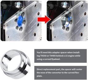 img 2 attached to 🔧 Повысьте эффективность своей замены LS с помощью адаптерной проставки BDFHYK Flexplate - идеально подходит для совместимости с трансмиссией TH350 и TH400.