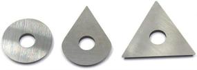 img 3 attached to 🔪 OSCARBIDE Carbide Paint Scraper Blades - Pack of 3 for Effortless Removal of Paint, Glue, Varnish, and Rust - Compatible with Most Popular Hand-held Scrapers - Replacement Blades Featuring Round, Drop, and Triangle Shapes