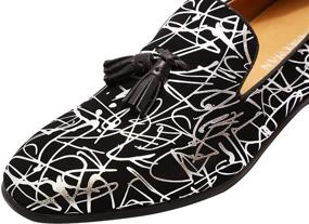 img 2 attached to 👞 ELANROMAN Tassel Loafers - Stylish Leather Men's Shoes for Weddings