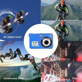 img 1 attached to 📷 Compact Rechargeable Digital Camera with 2.4 Inch FHD Display, 24MP, 8X Digital Zoom, and 32GB SD Card - Ideal for Backpacking and Photography