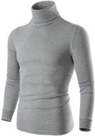 men's black and white turtleneck thermal underwear 👕 sweater - long sleeve mock turtleneck base layer shirt logo