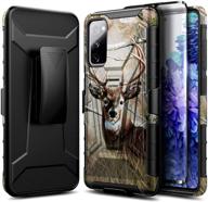 nznd case for samsung galaxy s20 fe 5g with tempered glass screen protector (full coverage) logo