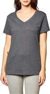 hanes women's x-temp v-neck tee with freshiq – short sleeve логотип