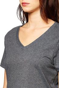 img 2 attached to Hanes Women's X-Temp V-Neck Tee with FreshIQ – Short Sleeve