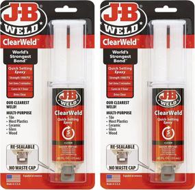 img 4 attached to 🔧 J B Weld ClearWeld Syringe 25ML: Transparent Epoxy Bonding Solution for Strong, Invisible Bonds