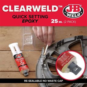 img 3 attached to 🔧 J B Weld ClearWeld Syringe 25ML: Transparent Epoxy Bonding Solution for Strong, Invisible Bonds