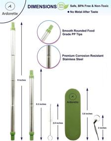 img 3 attached to Portable Collapsible Reusable Drinking Straws