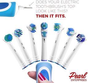 img 1 attached to 🦷 Pack of 12 Replacement Brush Heads for Oral B- Professional Flossing Toothbrushes - Compatible with Oralb Braun Electric Toothbrush. Fits Oral-B 7000, Pro 1000, Action, & More!