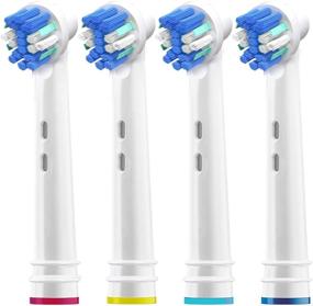 img 3 attached to 🦷 Pack of 12 Replacement Brush Heads for Oral B- Professional Flossing Toothbrushes - Compatible with Oralb Braun Electric Toothbrush. Fits Oral-B 7000, Pro 1000, Action, & More!