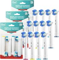 🦷 pack of 12 replacement brush heads for oral b- professional flossing toothbrushes - compatible with oralb braun electric toothbrush. fits oral-b 7000, pro 1000, action, & more! logo