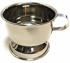 img 2 attached to Kingsley Silver Plated Shaving 🪒 Soap Cup: Stylish and Functional with Handle