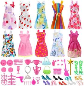 img 4 attached to 🎀 Cute Birthday Outfit: Clothes Barbie Dresses for a Fashionable Celebration