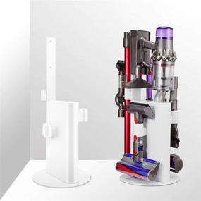 img 4 attached to 🔧 Metal Organizer Stand for Dyson Cordless Vacuum Cleaner - OUTAD Vacuum Holder for Dyson V11 V10 V8 V7 Airwrap Animal, Accessories Storage Rack, Docking Station - Drill-Free Solution