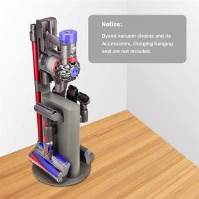 img 2 attached to 🔧 Metal Organizer Stand for Dyson Cordless Vacuum Cleaner - OUTAD Vacuum Holder for Dyson V11 V10 V8 V7 Airwrap Animal, Accessories Storage Rack, Docking Station - Drill-Free Solution