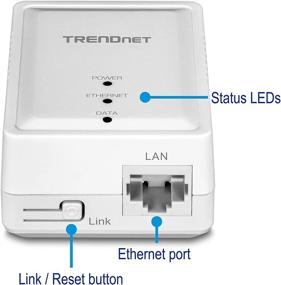 img 3 attached to TRENDnet Powerline 500 AV Nano Adapter TPL-406E - Cross Compatible with Powerline 600/500/200, Windows 10-XP - Ethernet Port, Plug & Play Install
