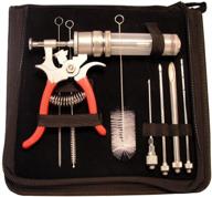 enhanced spitjack magnum meat injector gun - comprehensive kit with case logo