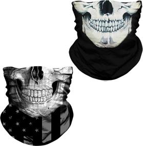 img 4 attached to NTBOKW Protection Motorcycle Seamless Skeleton Outdoor Recreation for Paintball
