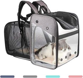 img 4 attached to 🐾 AONESY Deluxe Pet Carrier Backpack: Airline Approved, Ventilated Mesh, Ideal for Travel, Hiking & Outdoor Use