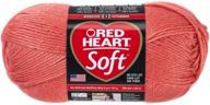 ❤ red heart red heart soft yarn in coral shade logo