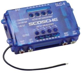 img 1 attached to 🚗 SCOSCHE SLC4 Car Stereo Speaker 4-Channel Audio Lineout Converter with Adjustable Level Controls and OEM Amplifier Adapter