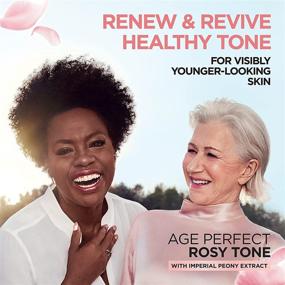 img 2 attached to 🌹 Увлажняющий крем для лица L'Oreal Paris Skincare Age Perfect Rosy Tone - Крем для лица против старения с LHA и императорским пионом, не жирная формула, 2.55 унции