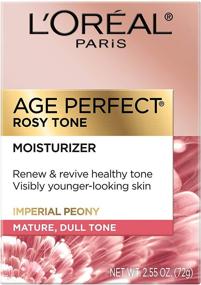 img 3 attached to 🌹 L'Oreal Paris Skincare Age Perfect Rosy Tone Face Moisturizer - Anti-Aging Day Cream with LHA and Imperial Peony, Non-Greasy Formula, 2.55 oz