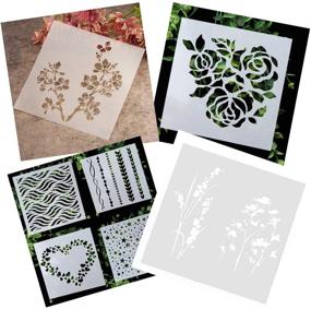 img 1 attached to 🖼️ Wang-Data 18 Pack 7mil Blank Stencil Sheets - Mylar Sheet Stencils Templates for Silhouette Machine - 12 x 12inch