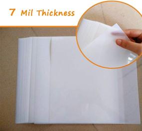 img 3 attached to 🖼️ Wang-Data 18 Pack 7mil Blank Stencil Sheets - Mylar Sheet Stencils Templates for Silhouette Machine - 12 x 12inch