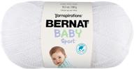 bernat big ball baby sparkle yarn - white - 10.5oz - light gauge - 100% acrylic - machine wash & dry - buy now logo