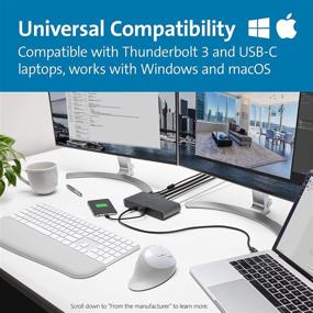 img 1 attached to 💻 Kensington SD5500T Thunderbolt 3 and USB-C Docking Station, Dual 4K DisplayPort, Macbook, Windows, Surface Compatible, 60W Power Delivery (K38130US)