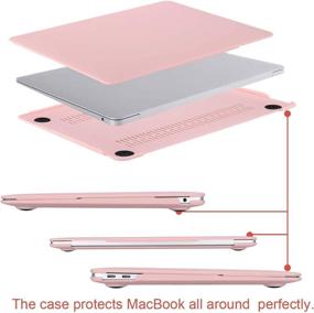 img 2 attached to MOSISO MacBook Air 13 inch Case 2020-2018: Corner Protective Hard Shell in Baby Pink 💕 with Keyboard Cover & Screen Protector – Compatible with A2337 M1 A2179 A1932 Retina Display Touch ID