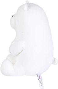 img 3 attached to 🐻 MINISO We Bare Bears Plush Ice Bear 11-inch Cute Sitting Plushies Stuffed Animal Toy Pillow Gift for Kids Children Toddlers - Ideal Boy Girl Toys