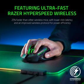img 3 attached to Razer Basilisk Ultimate Hyperspeed Wireless Gaming Mouse with Charging Dock: Fastest Gaming Mouse Switch - 20K DPI Optical Sensor - Chroma RGB - 11 Programmable Buttons - 100 Hour Battery - Classic Black