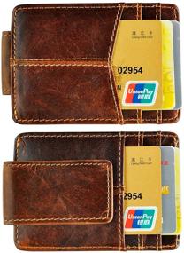 img 4 attached to Genuine Leather Cowhide Men's 👜 Wallet by Leaokuu: Premium Quality Men's Accessories