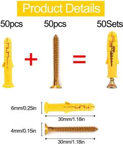 img 3 attached to 🔩 Plastic Drilling Assortment Fasteners with Plastic Kit Wall Screws