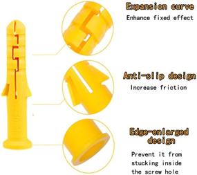 img 2 attached to 🔩 Plastic Drilling Assortment Fasteners with Plastic Kit Wall Screws