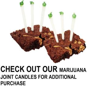 img 1 attached to 🍁 Enhance Your Marijuana Balloon Parties with Exquisite Marijuana Leaf Candles (Set of 3)