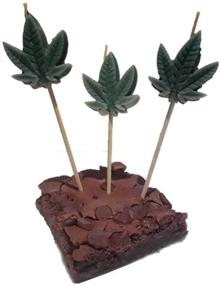 img 4 attached to 🍁 Enhance Your Marijuana Balloon Parties with Exquisite Marijuana Leaf Candles (Set of 3)