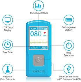 img 3 attached to 💓 OXPROVO Portable EKG/ECG Heart Monitoring Devices for Windows and Mac: AFib, Bradycardia, and Tachycardia Detection in 30 seconds