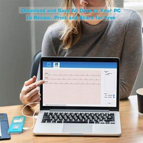 img 1 attached to 💓 OXPROVO Portable EKG/ECG Heart Monitoring Devices for Windows and Mac: AFib, Bradycardia, and Tachycardia Detection in 30 seconds