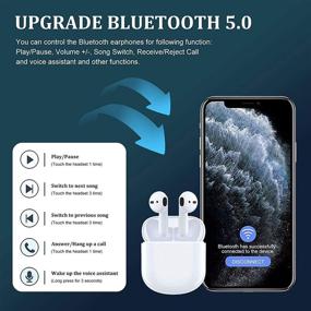 img 1 attached to Bluetooth Headphones Cancelling Waterproof Earphones Cell Phones & Accessories for Accessories