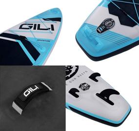 img 1 attached to 🏄 GILI Adventure Inflatable Stand Up Paddle Board: Lightweight, Durable Touring SUP: Find 11' or 12' Long x 32" x 6" Thick Boards with Wide & Stable Stance