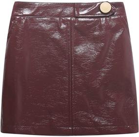 img 4 attached to Fashionably Cute: WeLaken Leather Toddler Skirts for Girls' Clothing