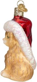 img 1 attached to 🎅 Christmas Tree Ornaments: Old World Santa Kitten Glass Blown Decorations